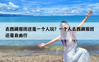 去西藏报团还是一个人玩？一个人去西藏报团还是自由行