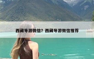 西藏导游微信？西藏导游微信推荐