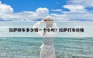 拉萨拼车多少钱一个小时？拉萨打车价格