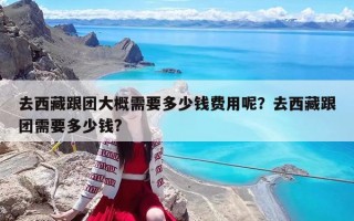 去西藏跟团大概需要多少钱费用呢？去西藏跟团需要多少钱?