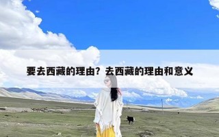 要去西藏的理由？去西藏的理由和意义