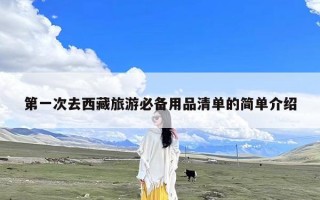 第一次去西藏旅游必备用品清单的简单介绍