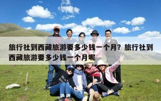 旅行社到西藏旅游要多少钱一个月？旅行社到西藏旅游要多少钱一个月呢