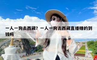 一人一狗去西藏？一人一狗去西藏直播赚的到钱吗
