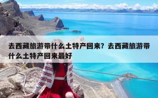 去西藏旅游带什么土特产回来？去西藏旅游带什么土特产回来最好