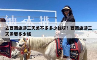 去西藏旅游三天差不多多少钱呀？西藏旅游三天需要多少钱
