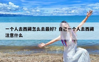 一个人去西藏怎么去最好？自己一个人去西藏注意什么