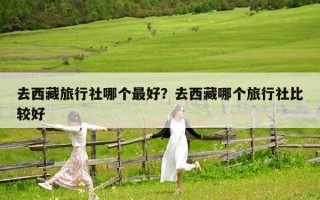 去西藏旅行社哪个最好？去西藏哪个旅行社比较好