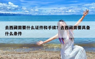 去西藏需要什么证件和手续？去西藏需要具备什么条件