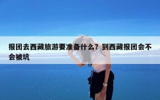 报团去西藏旅游要准备什么？到西藏报团会不会被坑