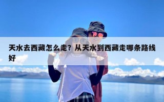 天水去西藏怎么走？从天水到西藏走哪条路线好