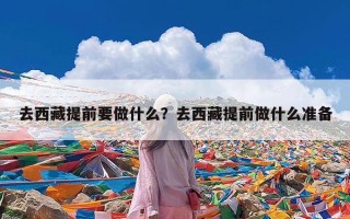 去西藏提前要做什么？去西藏提前做什么准备