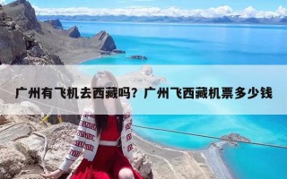 广州有飞机去西藏吗？广州飞西藏机票多少钱