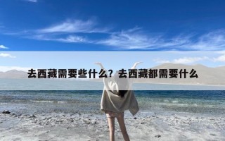 去西藏需要些什么？去西藏都需要什么