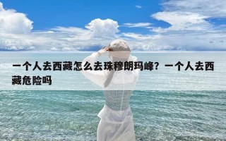 一个人去西藏怎么去珠穆朗玛峰？一个人去西藏危险吗