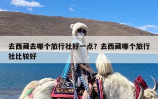 去西藏去哪个旅行社好一点？去西藏哪个旅行社比较好