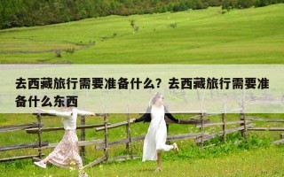 去西藏旅行需要准备什么？去西藏旅行需要准备什么东西