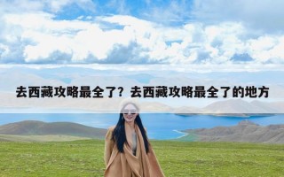 去西藏攻略最全了？去西藏攻略最全了的地方