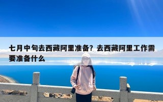 七月中旬去西藏阿里准备？去西藏阿里工作需要准备什么