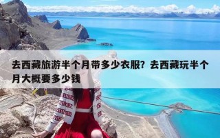 去西藏旅游半个月带多少衣服？去西藏玩半个月大概要多少钱