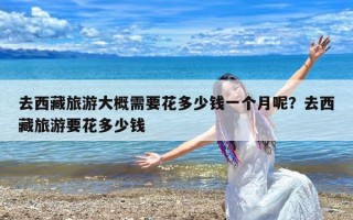 去西藏旅游大概需要花多少钱一个月呢？去西藏旅游要花多少钱