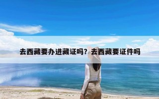 去西藏要办进藏证吗？去西藏要证件吗