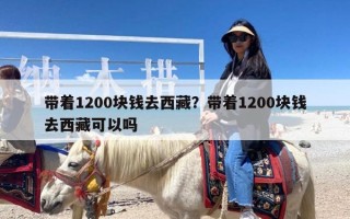 带着1200块钱去西藏？带着1200块钱去西藏可以吗