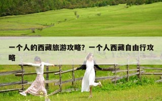 一个人的西藏旅游攻略？一个人西藏自由行攻略