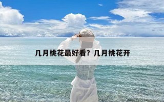 几月桃花最好看？几月桃花开