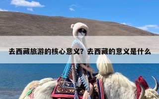 去西藏旅游的核心意义？去西藏的意义是什么