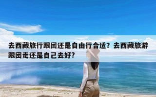 去西藏旅行跟团还是自由行合适？去西藏旅游跟团走还是自己去好?