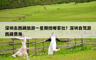 深圳去西藏旅游一星期找哪家社？深圳自驾游西藏费用