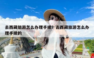 去西藏旅游怎么办理手续？去西藏旅游怎么办理手续的