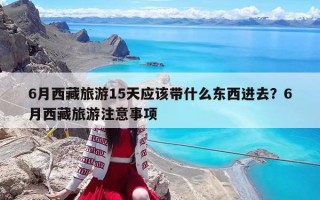 6月西藏旅游15天应该带什么东西进去？6月西藏旅游注意事项