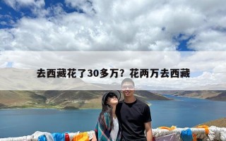 去西藏花了30多万？花两万去西藏