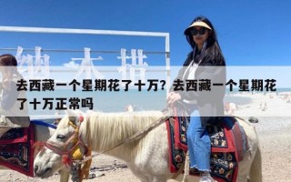 去西藏一个星期花了十万？去西藏一个星期花了十万正常吗