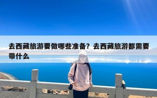 去西藏旅游要做哪些准备？去西藏旅游都需要带什么