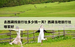 去西藏找旅行社多少钱一天？西藏当地旅行社哪家好