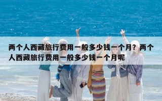 两个人西藏旅行费用一般多少钱一个月？两个人西藏旅行费用一般多少钱一个月呢