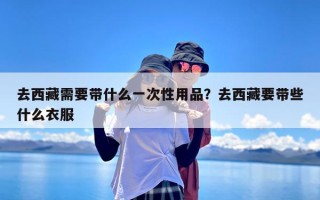去西藏需要带什么一次性用品？去西藏要带些什么衣服