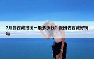 7月到西藏报团一般多少钱？报团去西藏好玩吗