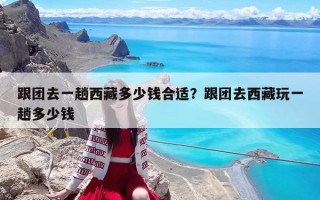 跟团去一趟西藏多少钱合适？跟团去西藏玩一趟多少钱