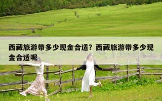 西藏旅游带多少现金合适？西藏旅游带多少现金合适呢