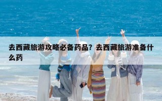 去西藏旅游攻略必备药品？去西藏旅游准备什么药