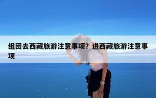 组团去西藏旅游注意事项？进西藏旅游注意事项
