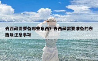 去西藏需要备哪些东西？去西藏需要准备的东西及注意事项