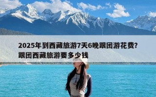 2025年到西藏旅游7天6晚跟团游花费？跟团西藏旅游要多少钱