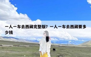 一人一车去西藏完整版？一人一车去西藏要多少钱