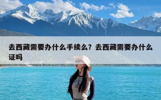 去西藏需要办什么手续么？去西藏需要办什么证吗