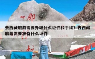 去西藏旅游需要办理什么证件和手续？去西藏旅游需要准备什么证件